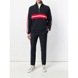 Harmony Paris Striped Zipped Sweatshirt